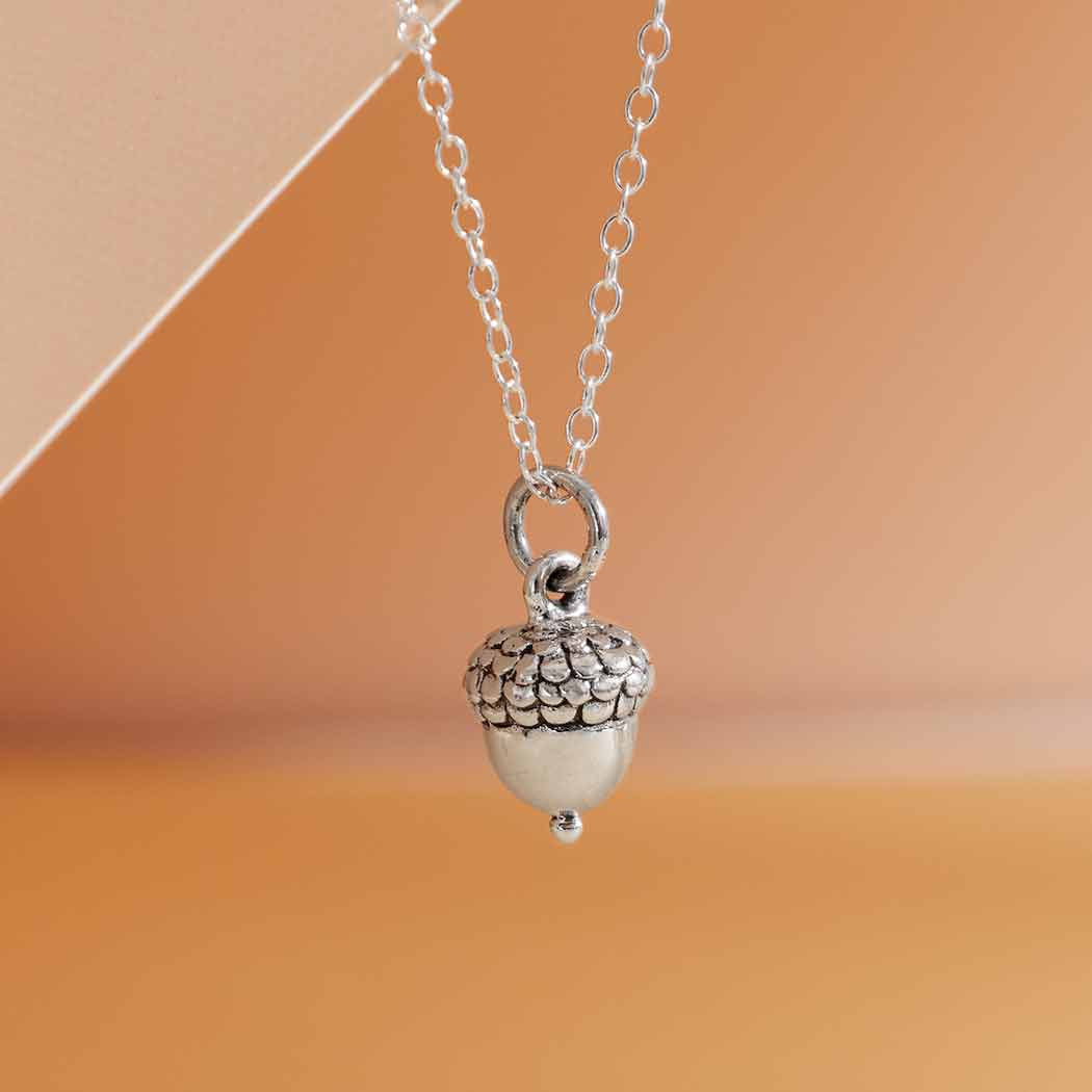Sterling Silver Acorn Necklace  SKU: NECSS626SS