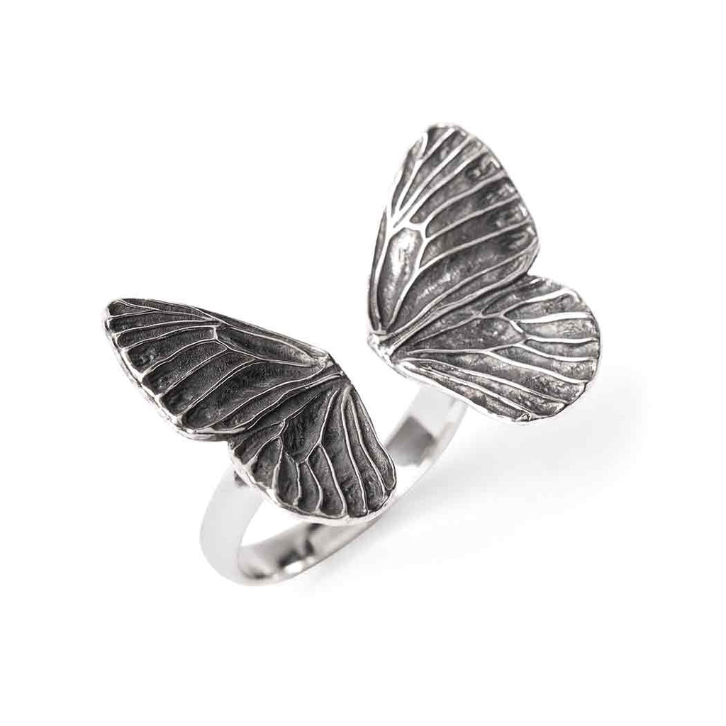 Sterling Silver Adjustable Butterfly Ring SKU: RINSS246