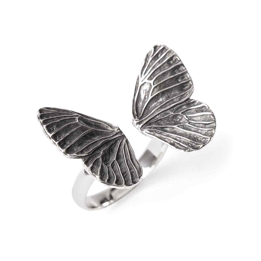 Sterling Silver Adjustable Butterfly Ring SKU: RINSS246